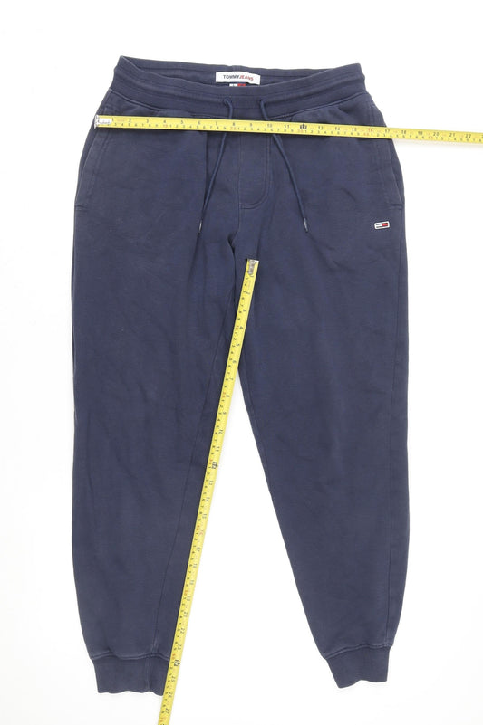 Tommy Jeans Men's Blue Jogger Trousers Size M Regular Fit