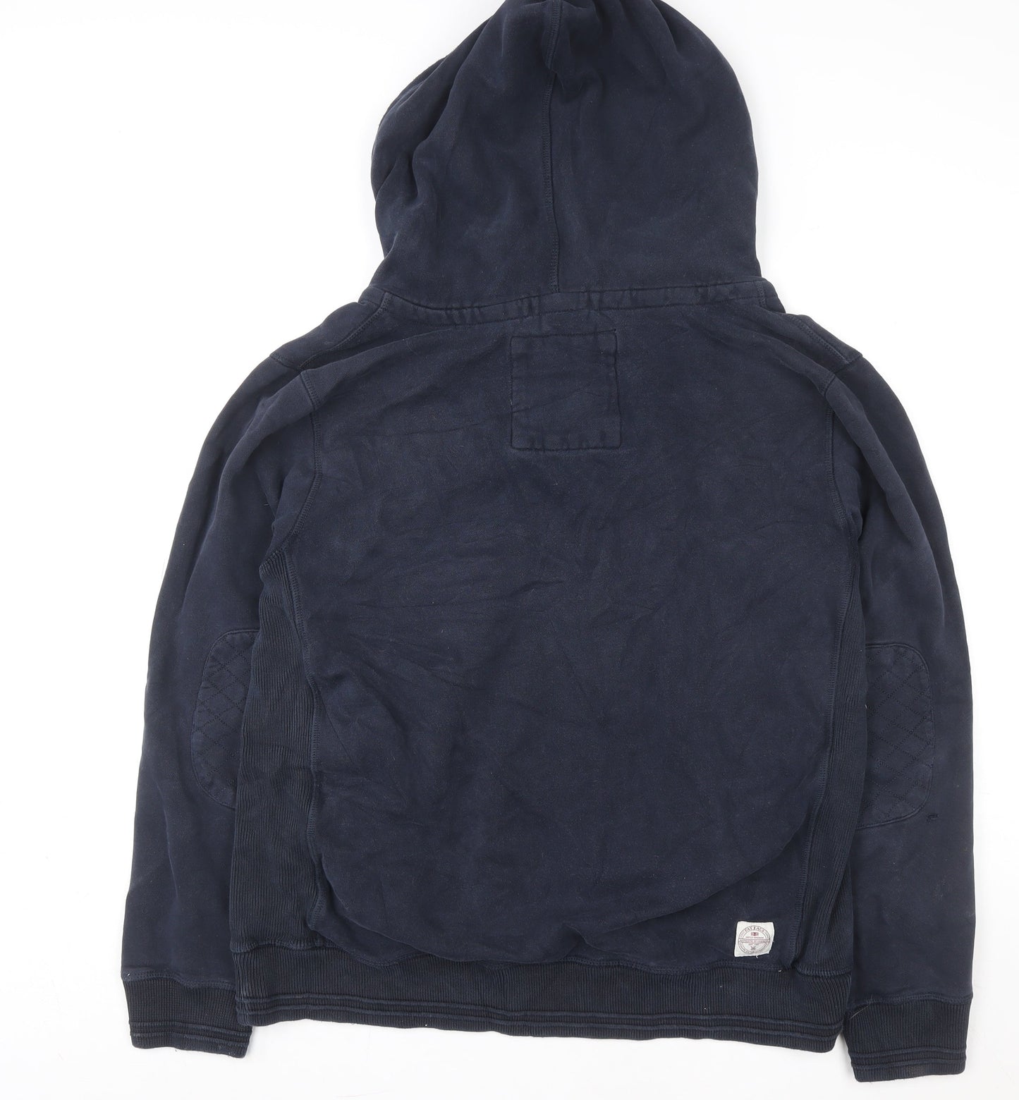 Unisex Adults UK XL Regular FatFace Blue Henley Hoodie