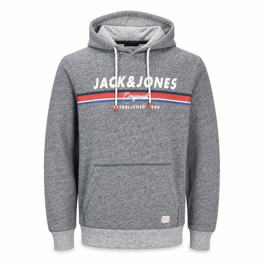 Mens UK M Regular JACK & JONES Grey Pullover Hoodie