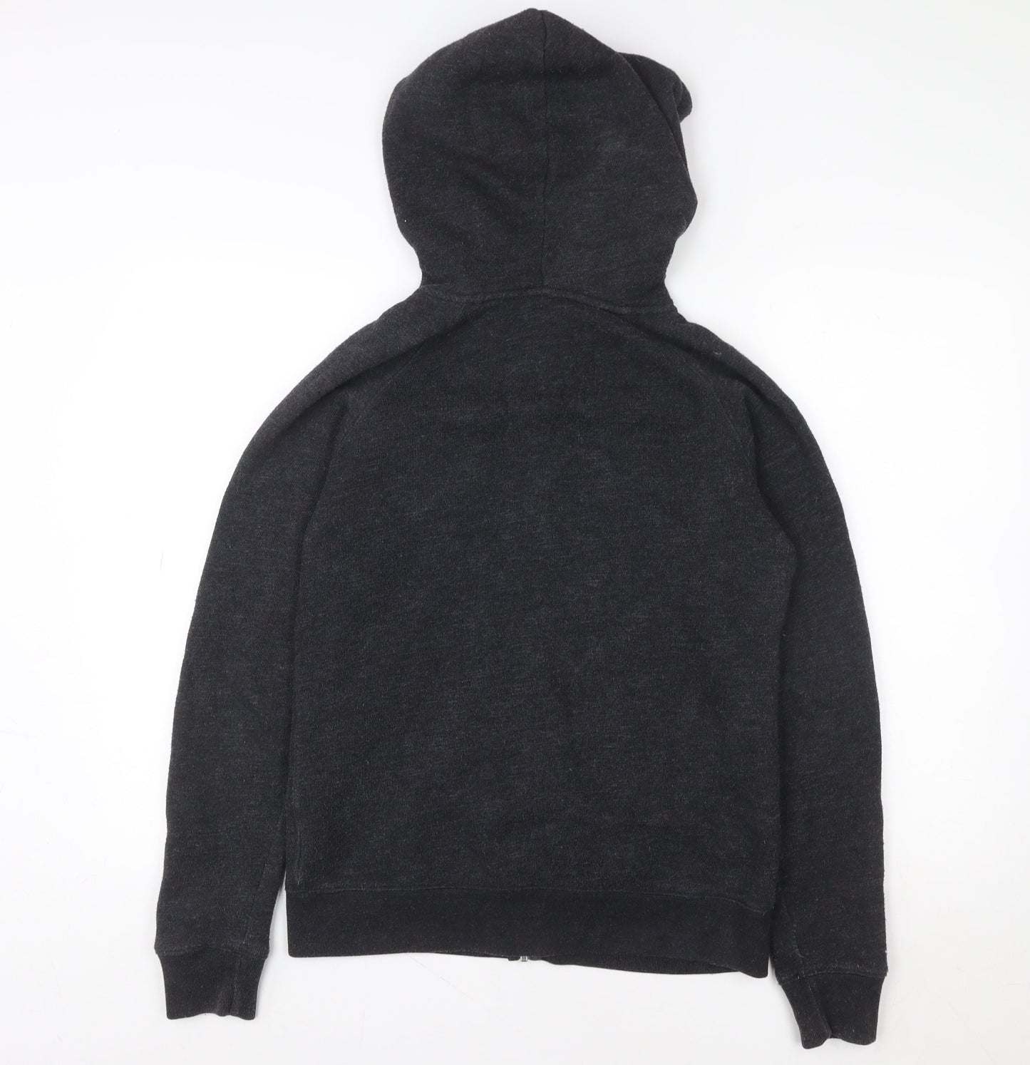 Mens UK M Regular Jack Wills Black Full Zip Hoodie