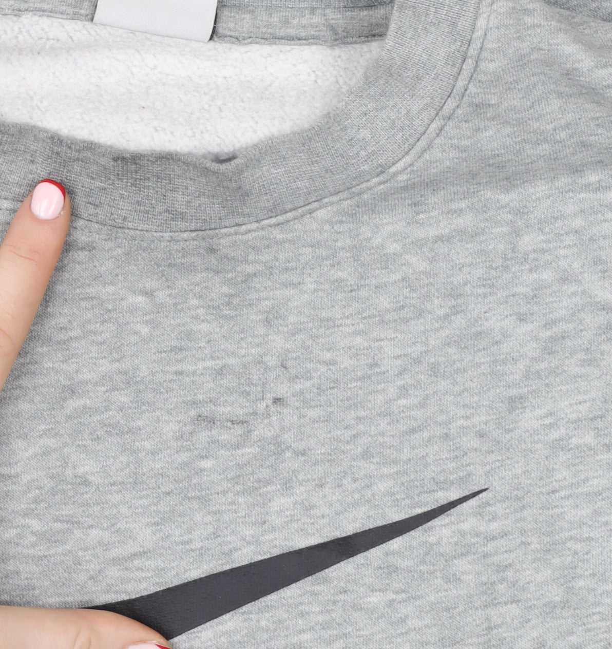 Nike Men's Grey Crew Neck Logo Sweatshirt M Pullover Sportswear