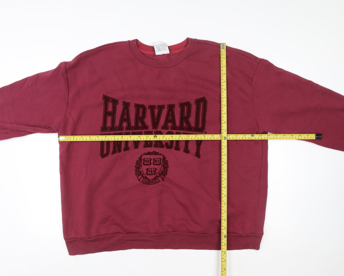 Harvard University Burgundy Women's XL Pullover Sweatshirt