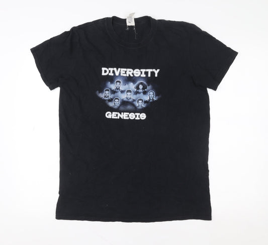 Gildan Men's Black Diversity Genesis Tour 2017 Graphic T-Shirt Size M