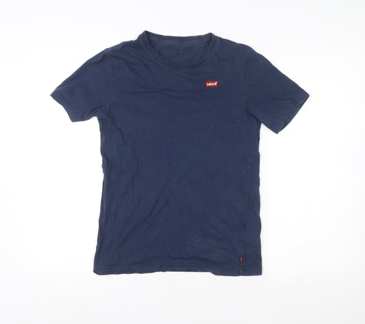 Levi's Girls Blue Logo Basic Cotton Short Sleeve T-Shirt 12 Years