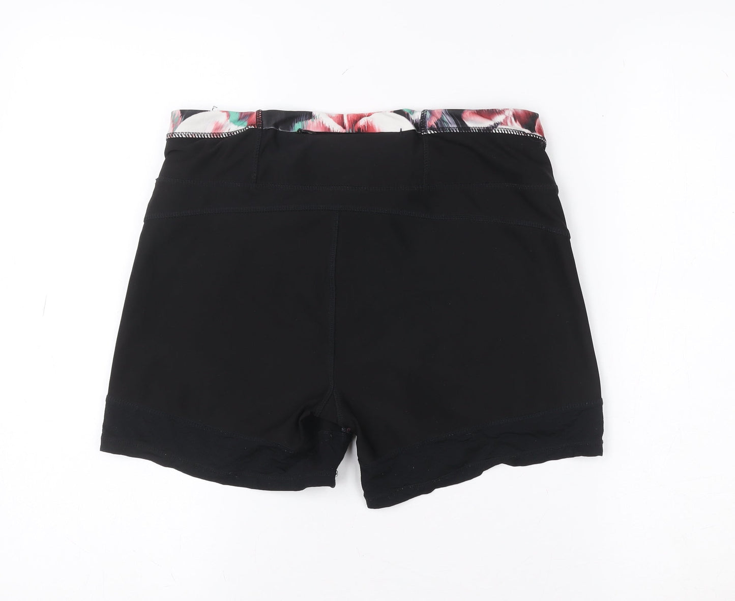 Hyba Women's Black Floral Athletic Skort M Quick Dry Stretch