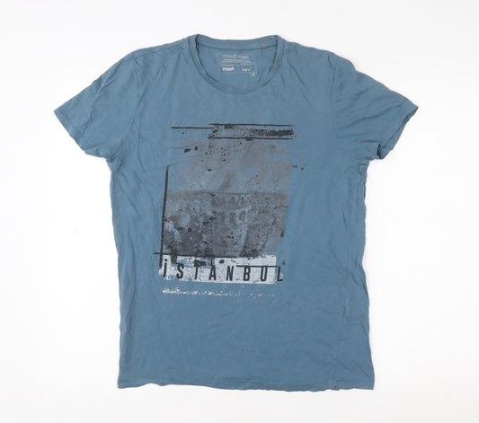 Mavi Men’s Blue Istanbul Graphic T-Shirt Size M