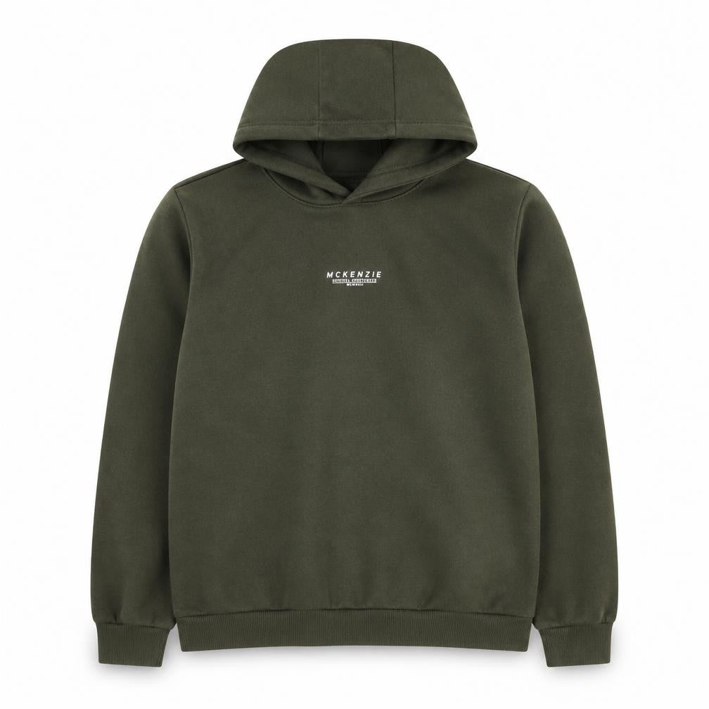 McKenzie Boys Khaki Pullover Hoodie 13-15 Years Cotton Blend Sportswear