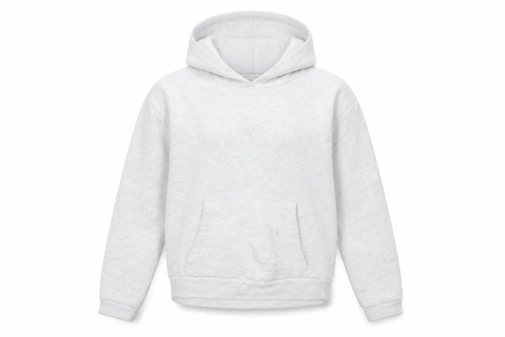 Topshop Women Grey Size 8 Pullover Hoodie with Kangaroo Pocket