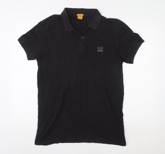 Hugo Boss Men's Black Slim Fit Polo Shirt XL Cotton Classic