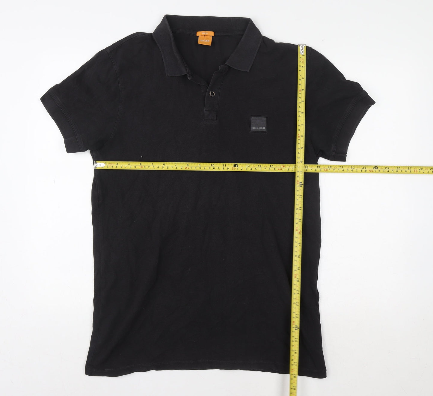 Hugo Boss Men's Black Slim Fit Polo Shirt XL Cotton Classic