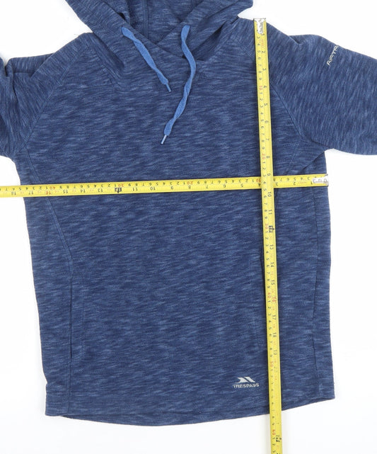 Mens UK S Regular Trespass Blue Pullover Hoodie