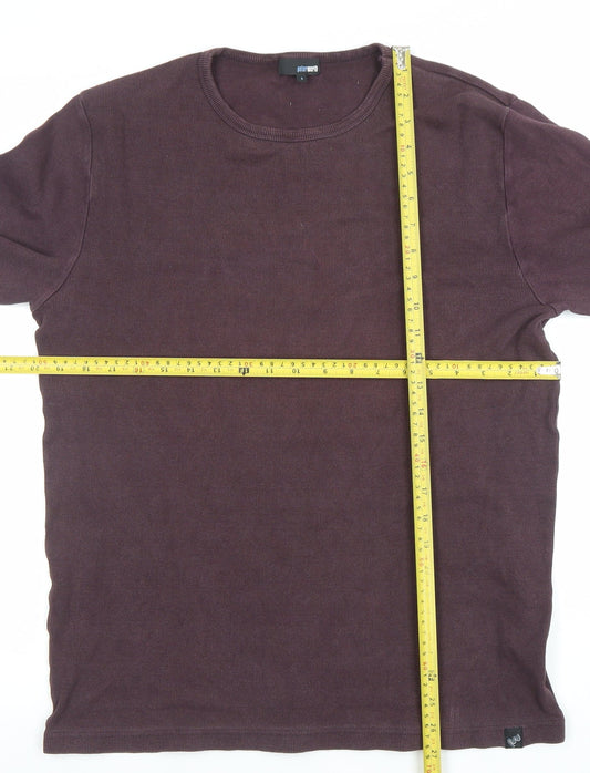 Peter Werth Men's Brown Long Sleeve Crew Neck Cotton Sweatshirt L