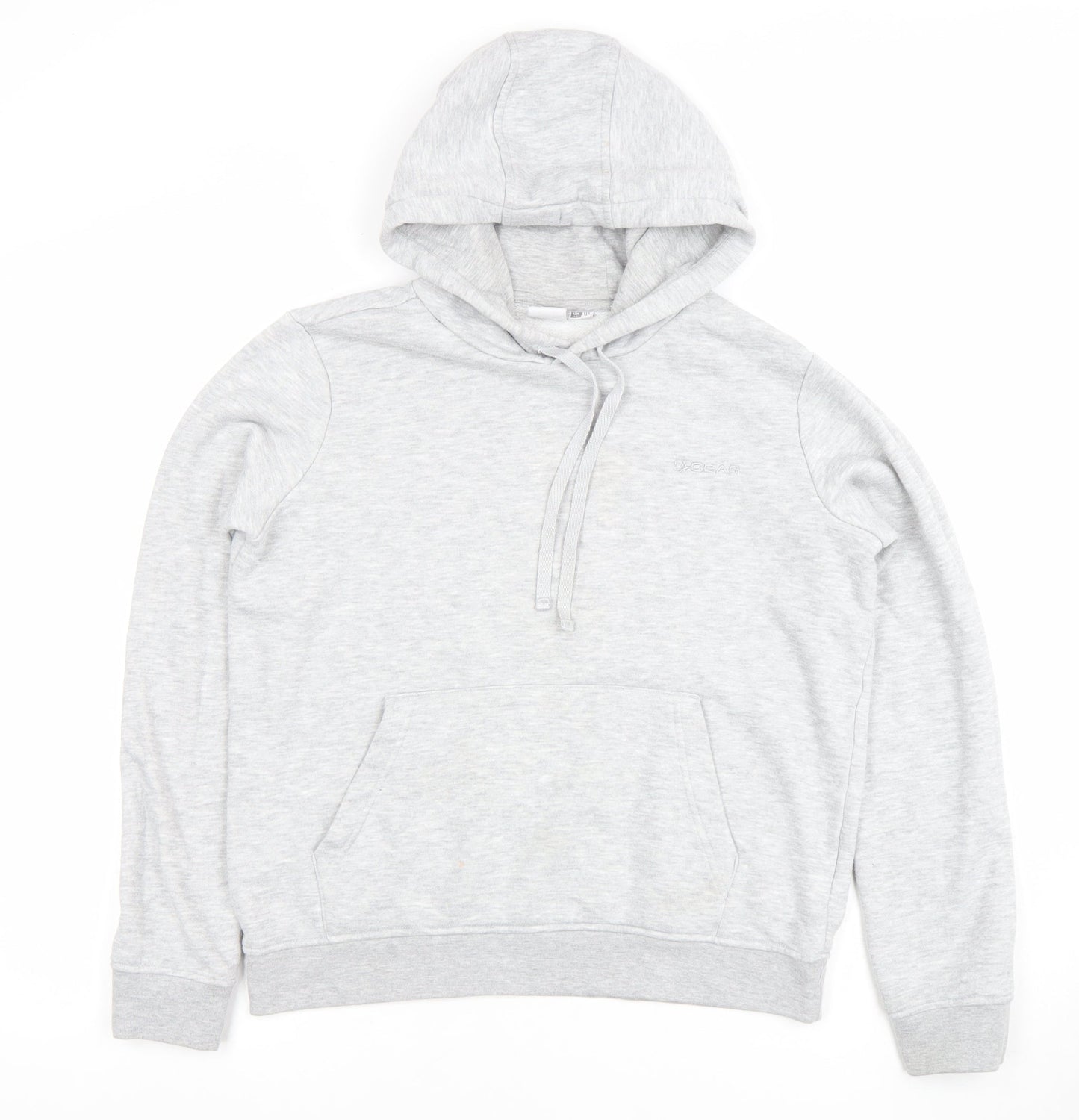 LA Gear Women's Grey Hoodie Size 12 Pullover Cotton Blend Hooded Sweatshirt