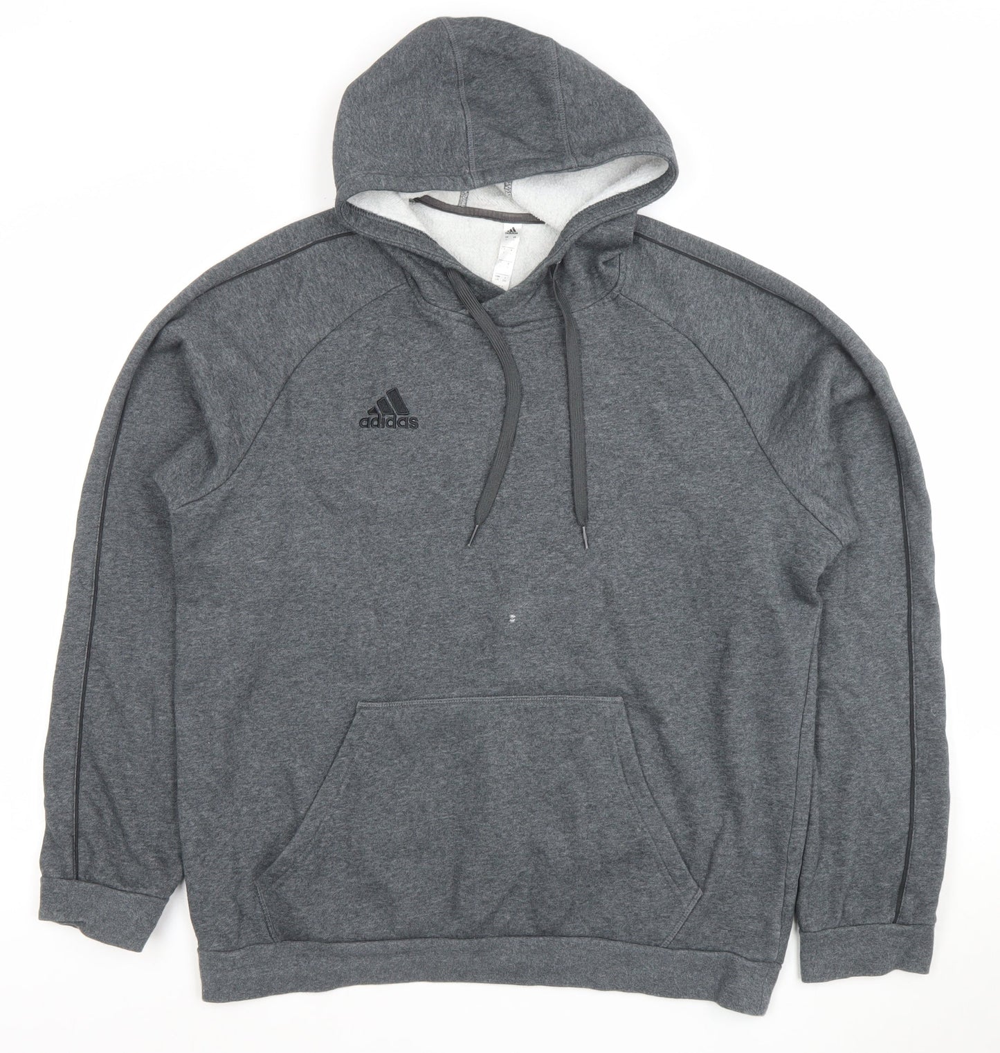 Adidas Men's Grey 2XL Pullover Hoodie Fleece Sportswear