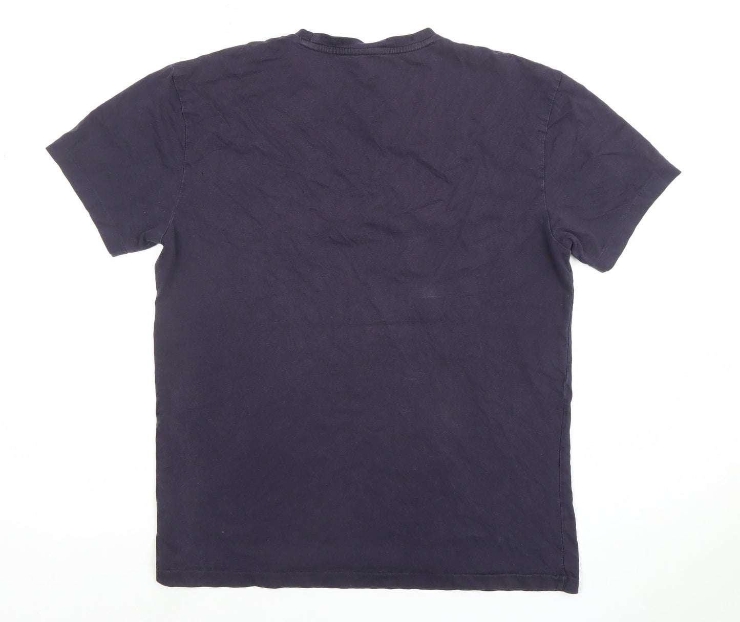 Ralph Lauren Men's Blue Small Crew Neck Cotton T-Shirt