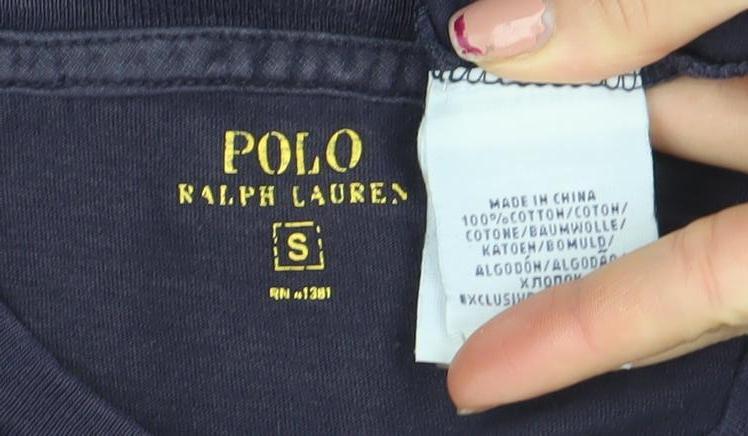 Ralph Lauren Men's Blue Small Crew Neck Cotton T-Shirt