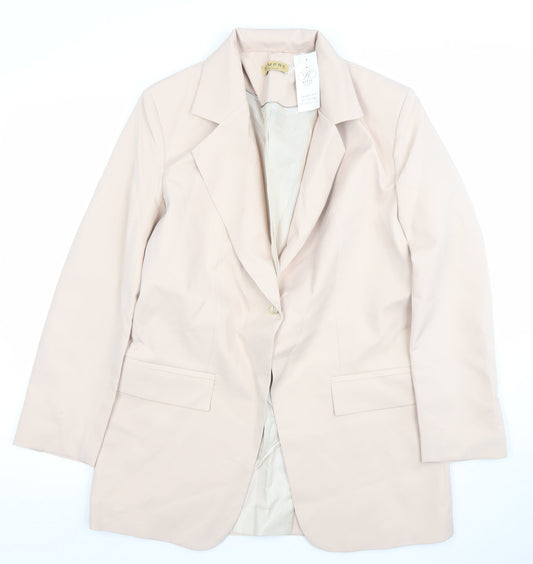 Sempre Women Beige Size 8 Tailored Blazer Jacket
