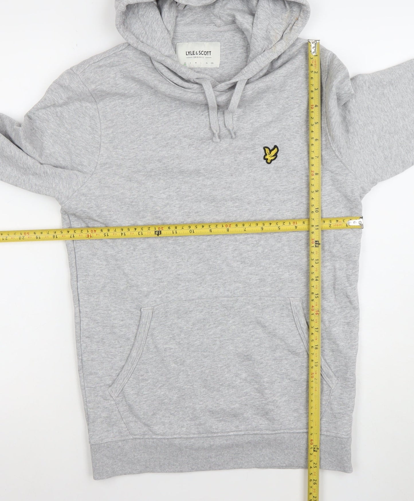 Lyle & Scott Women’s Grey XS Pullover Hoodie Organic Cotton