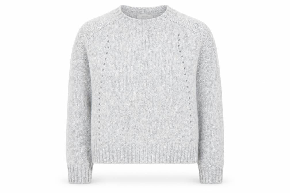 Marks and Spencer Per Una Women Grey Knit Alpaca Blend Jumper M