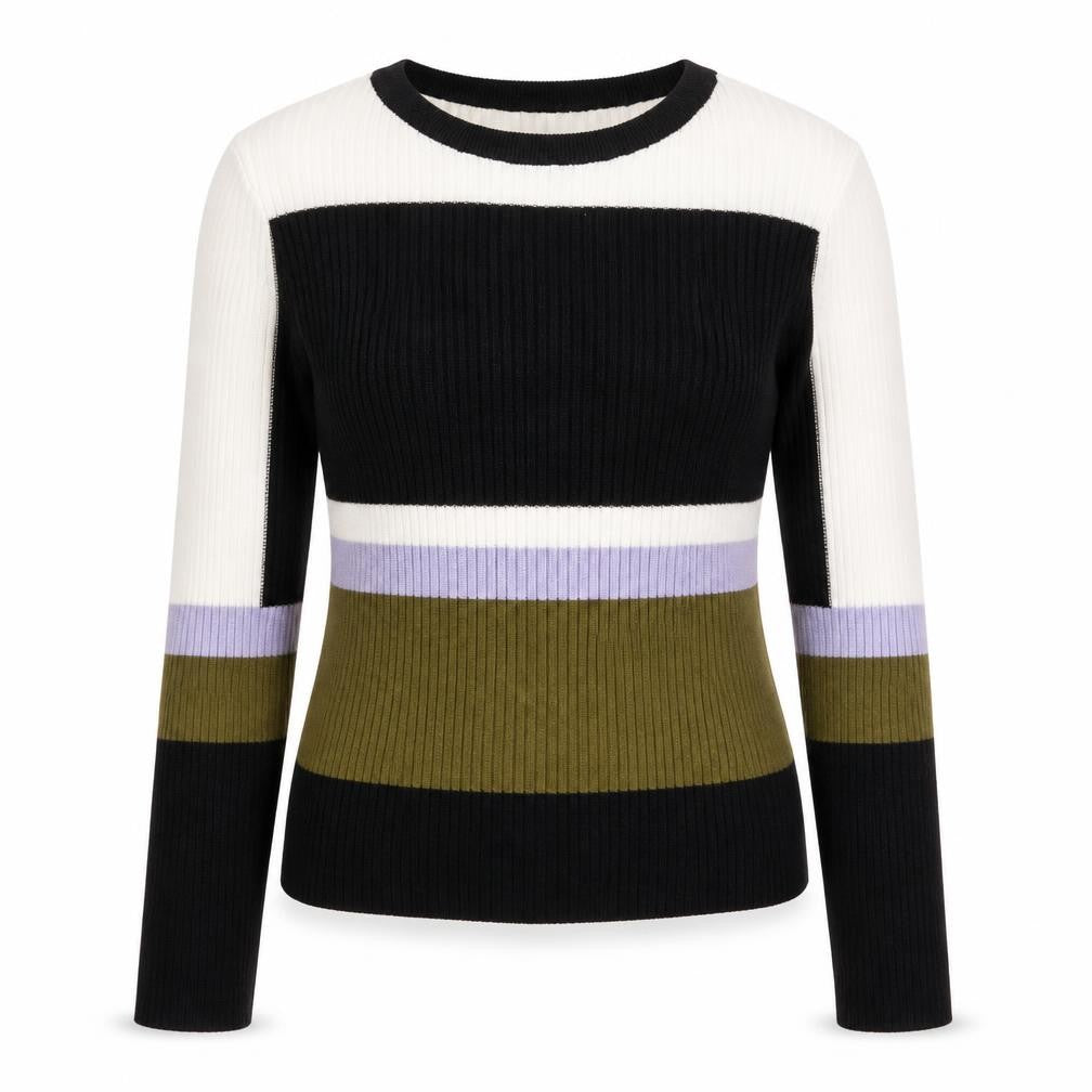 H&M Divided Women's Multicoloured Knit Long Sleeve Top M