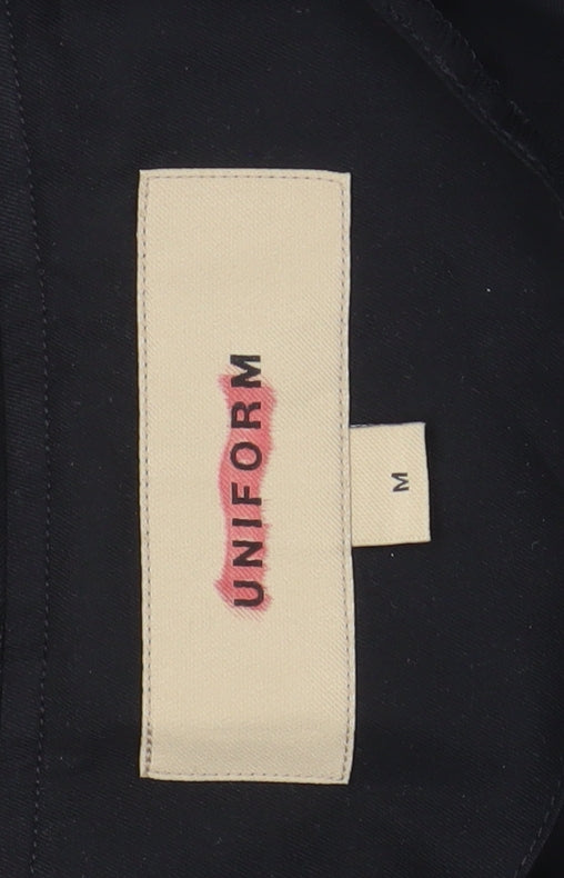 Burberry Women Black Cotton Collared Shirt Dress M Workwear