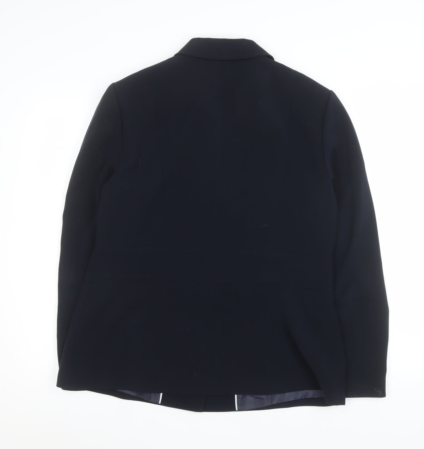 Viyella Women's Navy Blue Classic Blazer Jacket UK 16 Polyester Lined