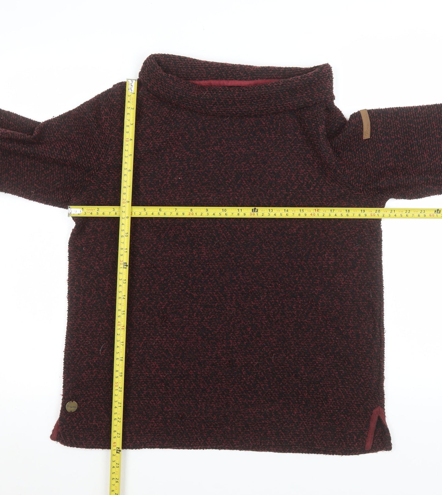 Womens UK 12 Regular Regatta Red Tunic Sweatshirt