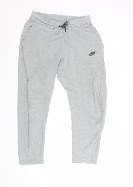 Nike Men's Grey Jogger Sweatpants M Regular Fit Activewear Trousers