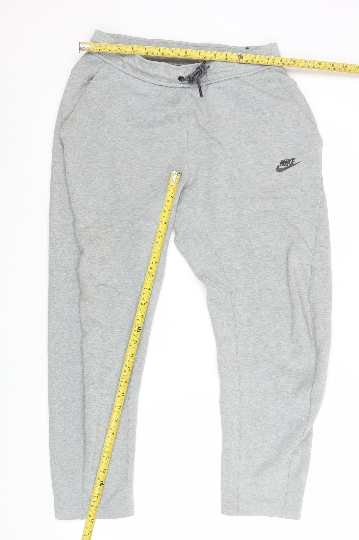 Nike Men's Grey Jogger Sweatpants M Regular Fit Activewear Trousers