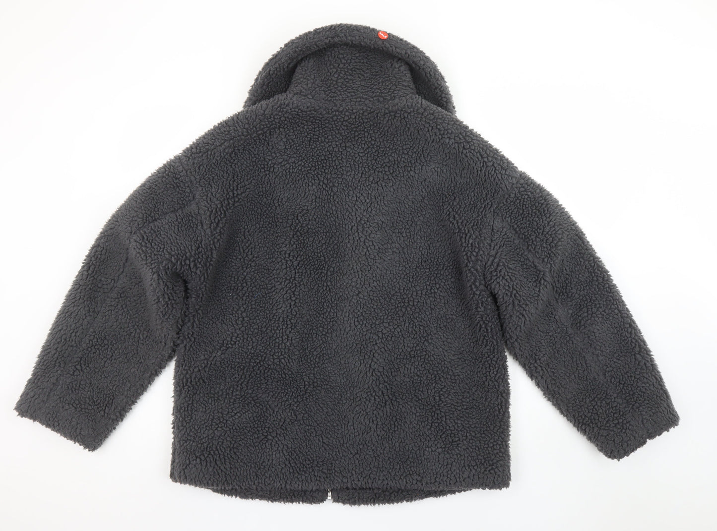 Primark Women’s Grey Fleece Bomber Jacket XS Casual Winter Coat