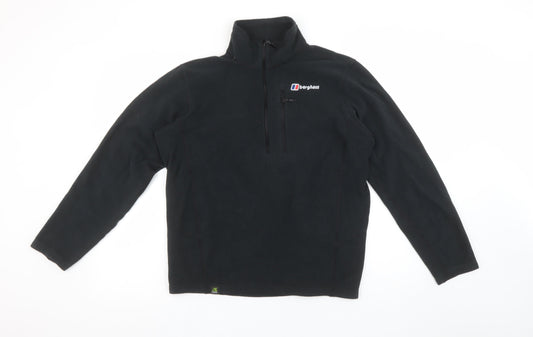 Berghaus Men's Black Fleece 1/4 Zip Pullover Sweatshirt M