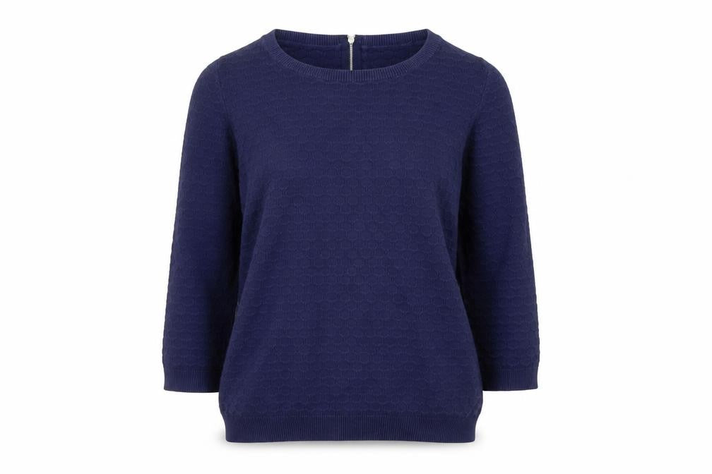 United Colors of Benetton Women's Blue Knit Pullover Jumper S