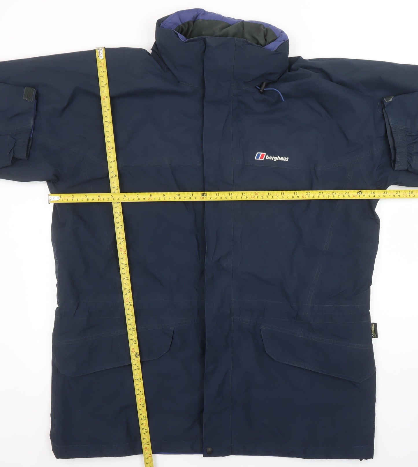 Berghaus Men's Blue XL Waterproof Hooded Parka Jacket