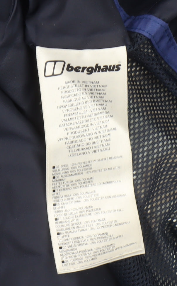 Berghaus Men's Blue XL Waterproof Hooded Parka Jacket