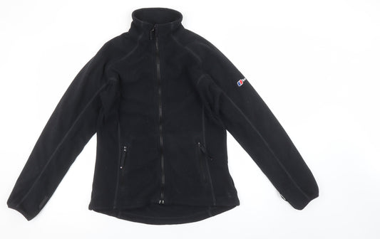 Berghaus Women's Black Fleece Jacket Size 8 Full Zip Outdoor