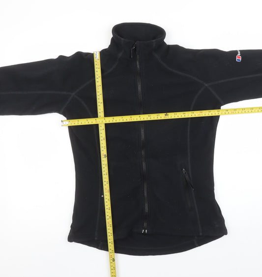 Berghaus Women's Black Fleece Jacket Size 8 Full Zip Outdoor