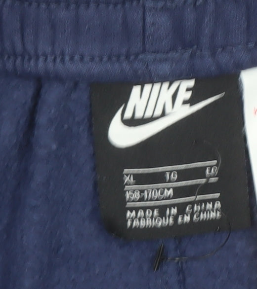 Nike Boys Blue XL Jogger Sweatpants Fleece Comfort Trousers