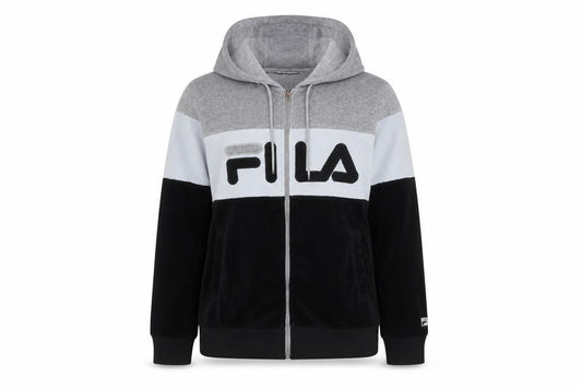 Womens UK M Regular FILA Multicoloured Full Zip Hoodie
