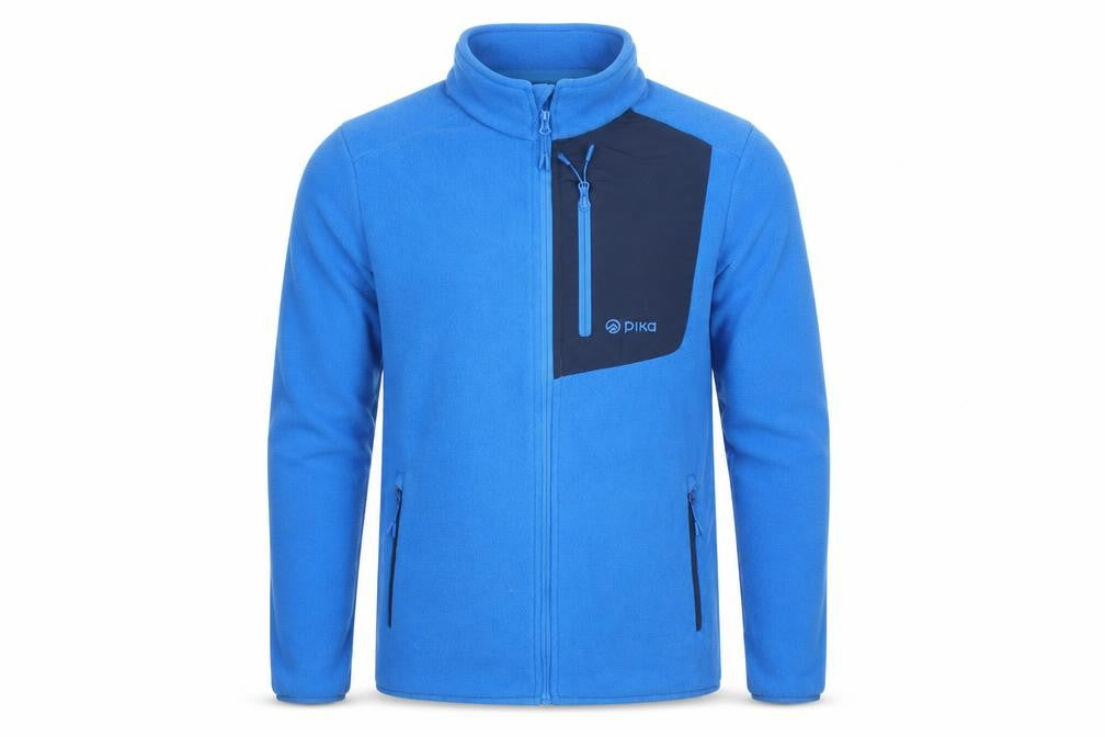 Pika Men’s Blue Fleece Full Zip Outdoor Jacket M