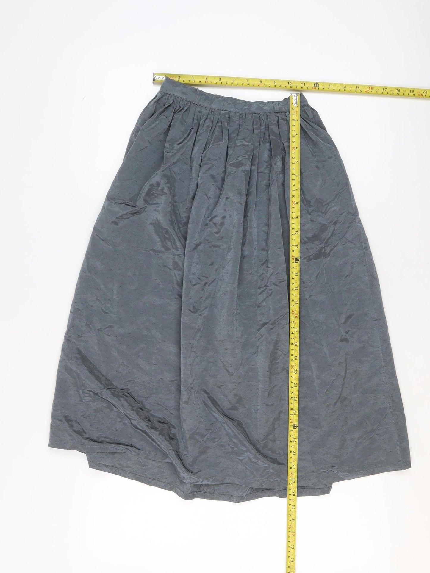 Sex Machine Women Grey Size 10 Vintage Bubble Hem Midi Skirt
