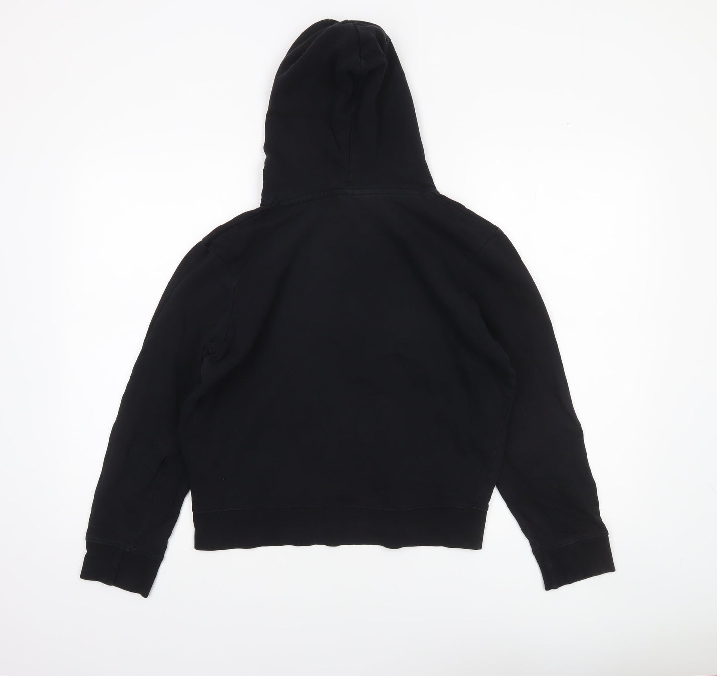 Hype Boys Black Pullover Hoodie 14 Years Cotton Graphic Print