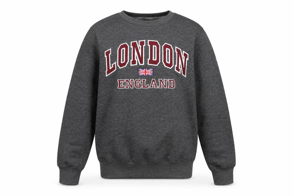16Sixty Men's Grey London England Sweatshirt Medium Pullover Fleece