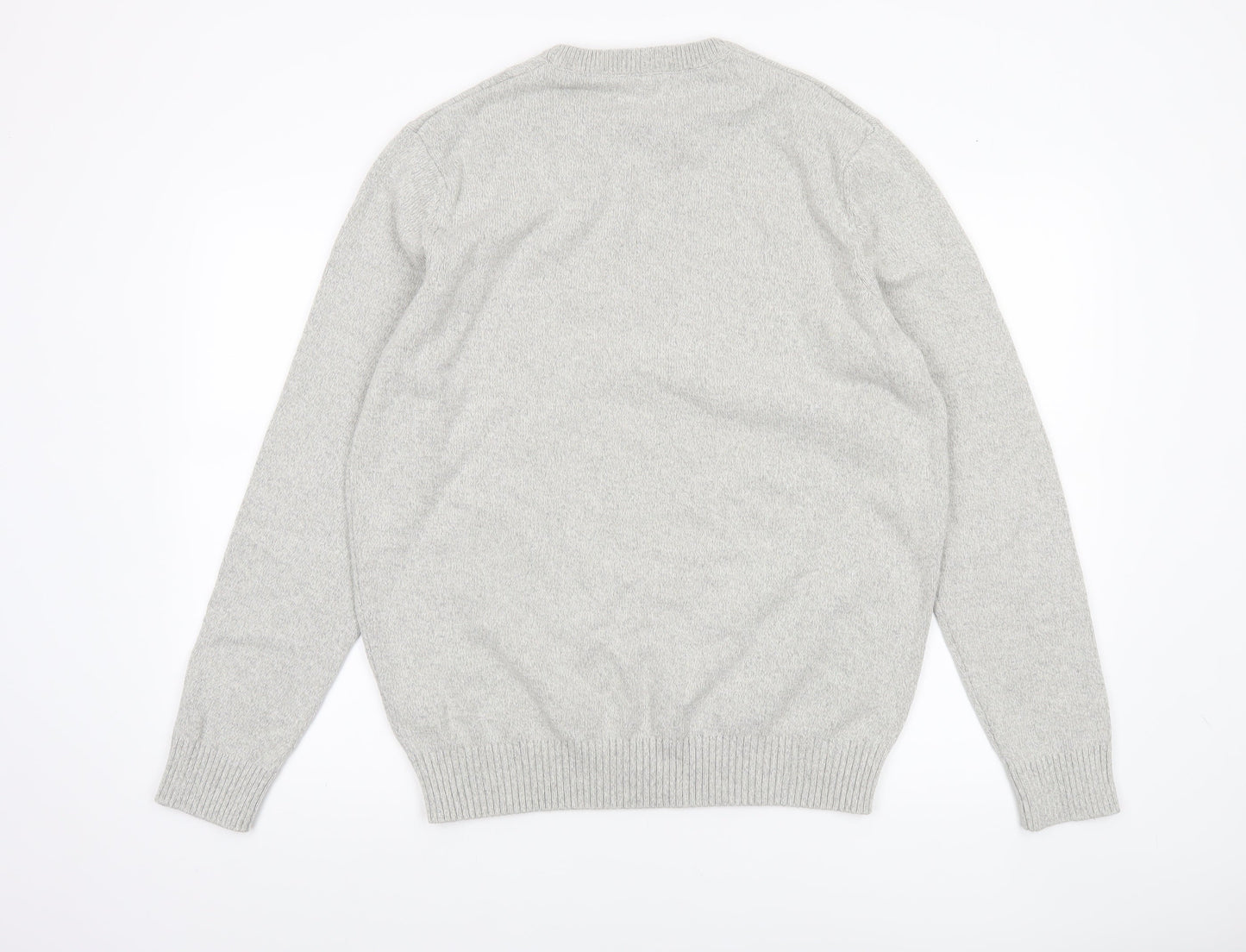 Springfield Men’s Grey Cotton Knit Pullover Jumper XL