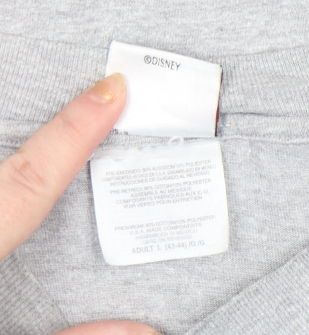 Disney Mickey Mouse Grey T-Shirt Womens L Vintage New York Tee