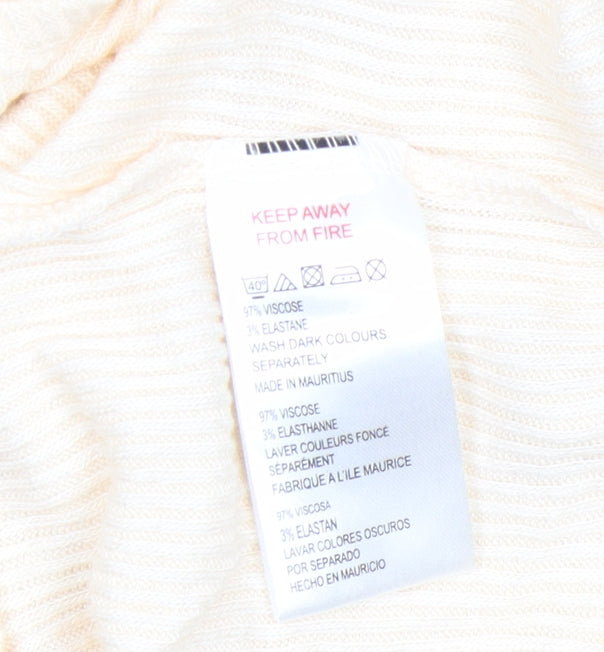 Urban Outfitters Women's Beige Short Sleeve Wrap T-Shirt Size S