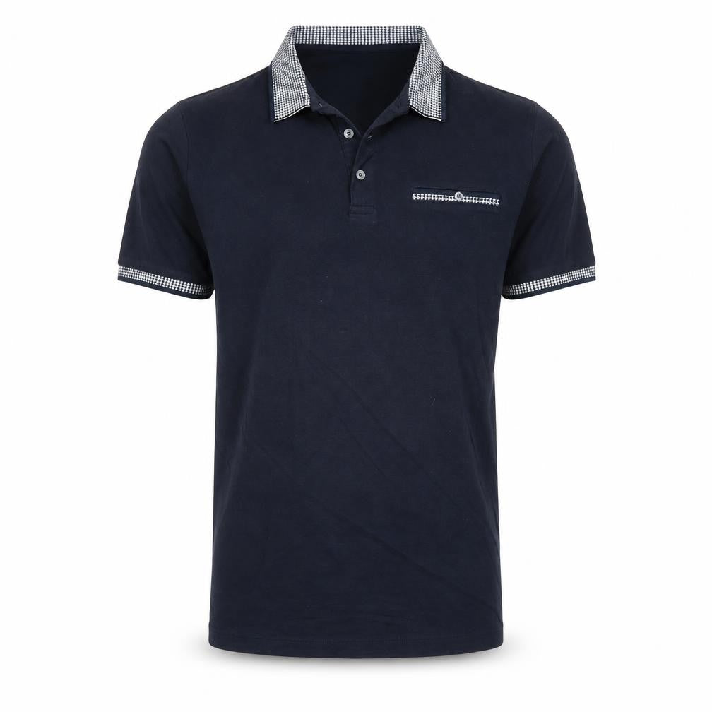 Next Men's Black Slim Fit Polo Shirt Size M Short Sleeve