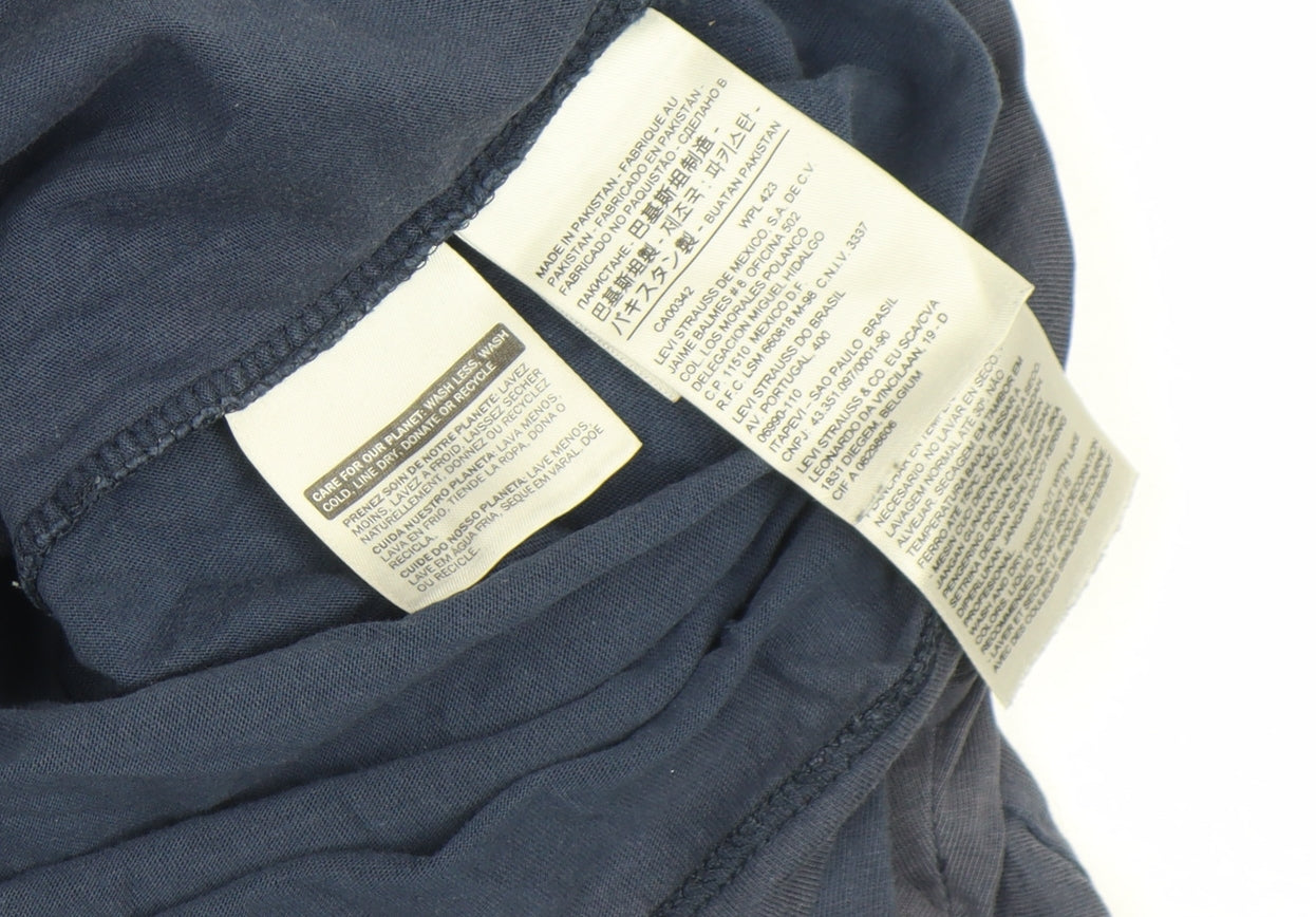 Mens UK Size M Levi's Blue  Cotton T-Shirt