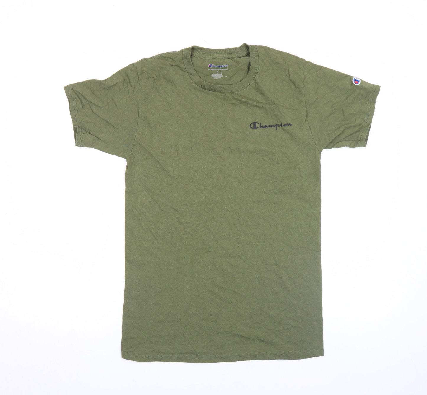 Mens UK Size S Champion Green  Cotton T-Shirt
