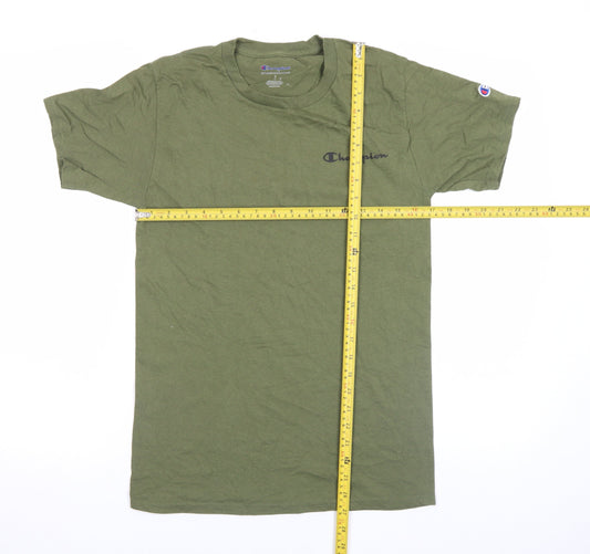 Champion Men's Green Small Crew Neck Short Sleeve T-Shirt