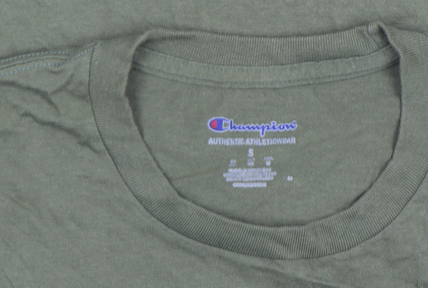 Mens UK Size S Champion Green  Cotton T-Shirt